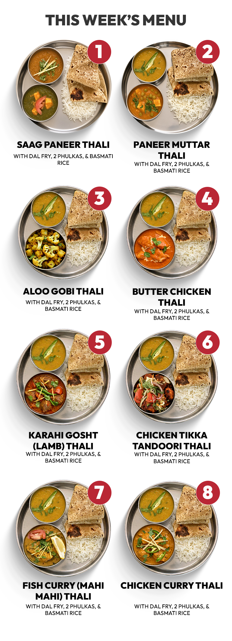 5 (+1 FREE) Meal Plan