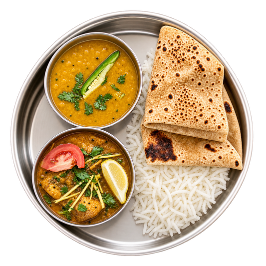 Fish Curry (Mahi Mahi) Thali