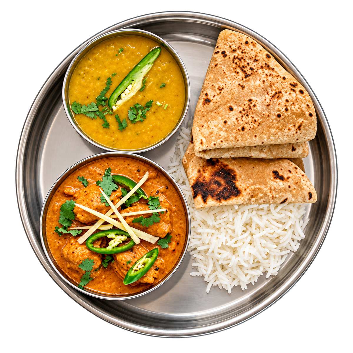 Chicken Curry Thali