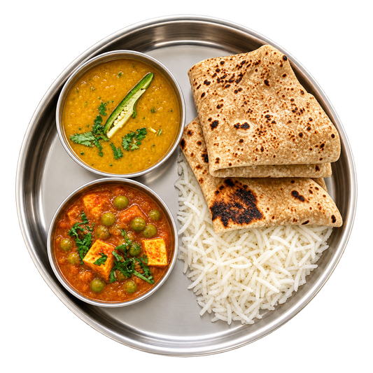 Paneer Muttar Thali